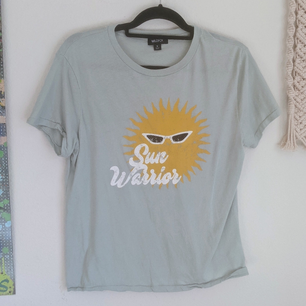 Wildfox Sun Warrior Keke Tee T-shirt Women's Sz M